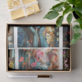 Whimsical Gothic Paris Gargouille Decoupage Tissuepapier (Geschenk)