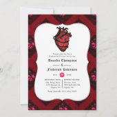 Whimsical Gothic Wedding Rehearsal Dinner Kaart (Voorkant)