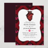 Whimsical Gothic Wedding Rehearsal Dinner Kaart (Voorkant / Achterkant)