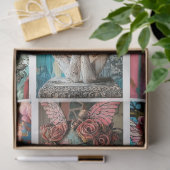 Whimsical gotische decoupage van een Parijse gargo Tissuepapier (Geschenk)