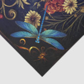 Whimsical Gotische Hemelse Libelle Raaf Fee Tissuepapier (Detail)