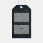 Whimsical Gotische Kerstman schedel Kerstmis Cadeaulabel (Achterkant)