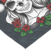 Whimsical Gotische Kerstman schedel Kerstmis Medium Tafelloper (Hoek)