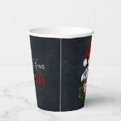 Whimsical Gotische Kerstman schedel Kerstmis Papieren Bekers (Rechts)