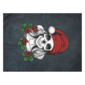 Whimsical Gotische Kerstman schedel Kerstmis Tafelkleed (Voorkant (Horizontaal))