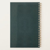 Whimsical  Goud Blauwgroen Groene Boek Hoesje Planner (Achterkant)