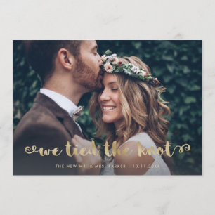 Whimsical Goud   Foto Elopement Aankondiging