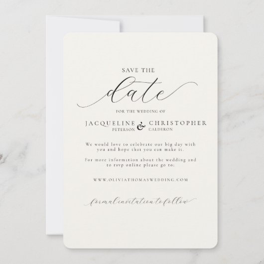 Whimsical gouden vlinders Boho foto boog bruiloft Save The Date (Achterkant)