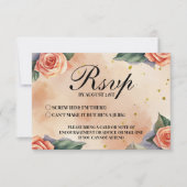 Whimsical Grappig Bloemen Scheiding Party RSVP (Voorkant)