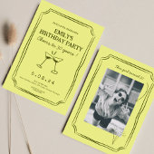 Whimsical Green Funky Cheers Beers 30 jarig bestaa Kaart