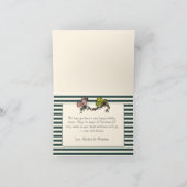 Whimsical Green Merry Magic Mushroom Kerstmis Hol Feestdagen Kaart (Binnen)