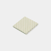 Whimsical Green Zonnebloem Geruit Retro Botanica Post-it® Notes (Schuin)