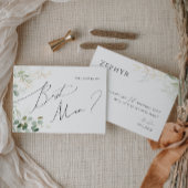 Whimsical Greenery and Gold Best Man proposal Kaar Kaart