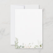 Whimsical Greenery and Gold QR Code RSVP Card Kaartje (Achterkant)