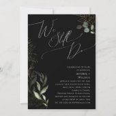 Whimsical Greenery Black we doen nog steeds aan Wa Kaart (Voorkant)