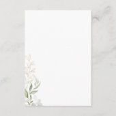 Whimsical Greenery en Gold Details Informatiekaartje (Achterkant)