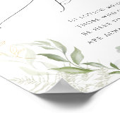 Whimsical Greenery en Gold Deze kaars branden Poster (Hoek)