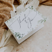 Whimsical Greenery en Gold Folded Hartelijk dank Bedankkaart