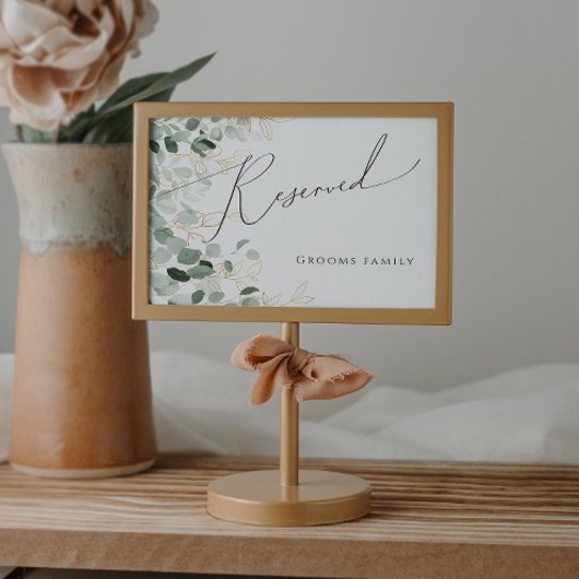 Whimsical Greenery en Gold | Gereserveerd teken