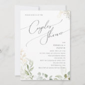 Whimsical Greenery en Gold | Kogelschoen Kaart (Voorkant)