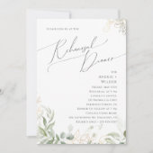 Whimsical Greenery en Gold | repetitief diner Kaart (Voorkant)