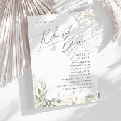 Whimsical Greenery en Gold | repetitief diner Kaart