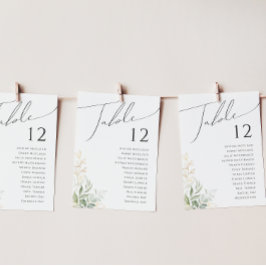 Whimsical Greenery en Gold | Tabelnummer