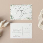 Whimsical Greenery en Gold Wedding Hartelijk dank Briefkaart