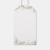 Whimsical Greenery en Gold | Welkom bruiloft Cadeaulabel (Achterkant)