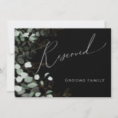 Whimsical Greenery en Gold | Zwart gereserveerd te (Voorkant)