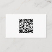 Whimsical Greenery Gold QR Code Wedding Website Informatiekaartje (Achterkant)