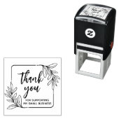 Whimsical Greenery Handmade Bedankt Zelfinktende Stempel (In situ)