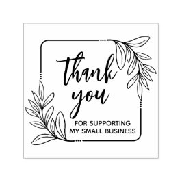 Whimsical Greenery Handmade Bedankt Zelfinktende Stempel