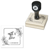 Whimsical Greenery Handmade Rubberstempel (Gestempeld)