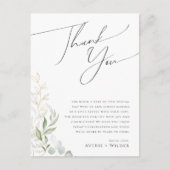 Whimsical Greenery Reception Table Dank u kaart (Voorkant)