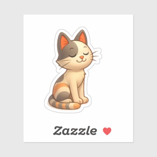 Whimsical grijs en wit sticker (Vel)