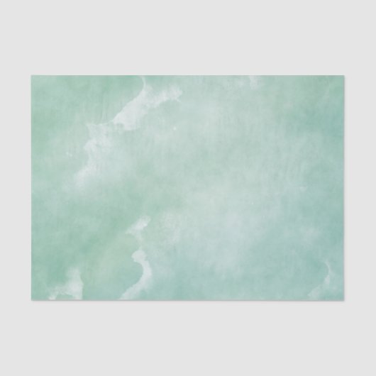 Whimsical  Groene Waterverf Textuur Roestig Tissuepapier (Voorkant)