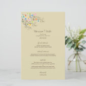 Whimsical Groovy Flower Garden Chic Wedding Party (Staand voorkant)