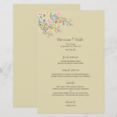 Whimsical Groovy Flower Garden Chic Wedding Party (Voorkant / Achterkant)