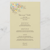 Whimsical Groovy Flower Garden Chic Wedding Party (Voorkant)