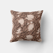 Whimsical Grote Bloem Mocha Mousse Kussen (Achterkant)