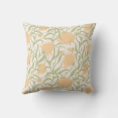 Whimsical Grote Bloem Mocha Mousse Kussen (Achterkant)