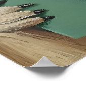 Whimsical Groundhog Reading Book Art Print (Hoek)