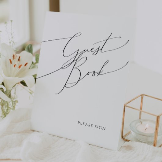 Whimsical-Guest Book Reclamebord Met Voetstuk