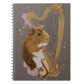 Whimsical Guinea Pig Harp Notebook  Notitieboek (Voorkant)