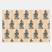 Whimsical Halloween And Fall, Ghost, Scarecrow, Inpakpapier Vel (Voorkant 2)
