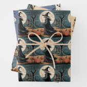 Whimsical Halloween And Fall, Ghost, Scarecrow, Inpakpapier Vel (In situ)