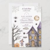 Whimsical Halloween Baby Shower Kaart (Voorkant)