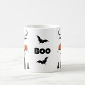 Whimsical Halloween 'BOO!' met Spooky karakter Koffiemok (Center)