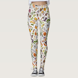 Whimsical Halloween Design Leggings